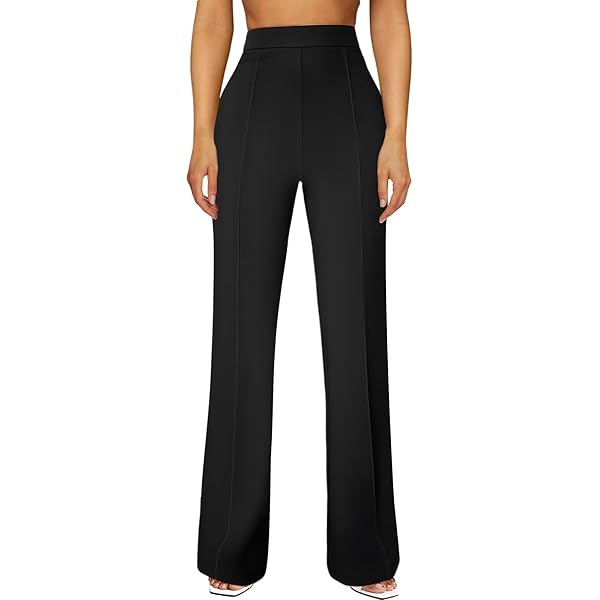 Flare Leg Work Pants LILLUSORY Wide Leg Dress Pants Women's High Waisted Dressy Trousers, Cocoa, XS Business Casual Chic Pants Flare Leg Work Pants LILLUSORY Wide Leg Dress Pants Women's High Waisted Dressy Trousers, Cocoa, XS Business Casual Chic Pants