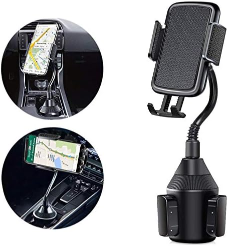 MiclotusLBB Car Phone Mount Cup Holder Phone Mount Universal Adjustable Gooseneck Cup Holder Cradle Car Mount for Cell Phone iPhone Xs/XS Max/X/XR/8 Plus /7 Plus, Galaxy S7/S8/S9/S10, Google and More