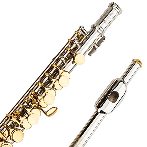 Glory Key of C Piccolo with Case, Joint Grease, Cleaning Cloth and Rod, and Gloves, Silver/Gold keys ~ More COLORS Available ! CLICK on LISTING to SEE All Colors - Thumbnail 2