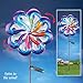 Collections Etc Solar Dual Wind Spinner Garden Decor Yard Stake