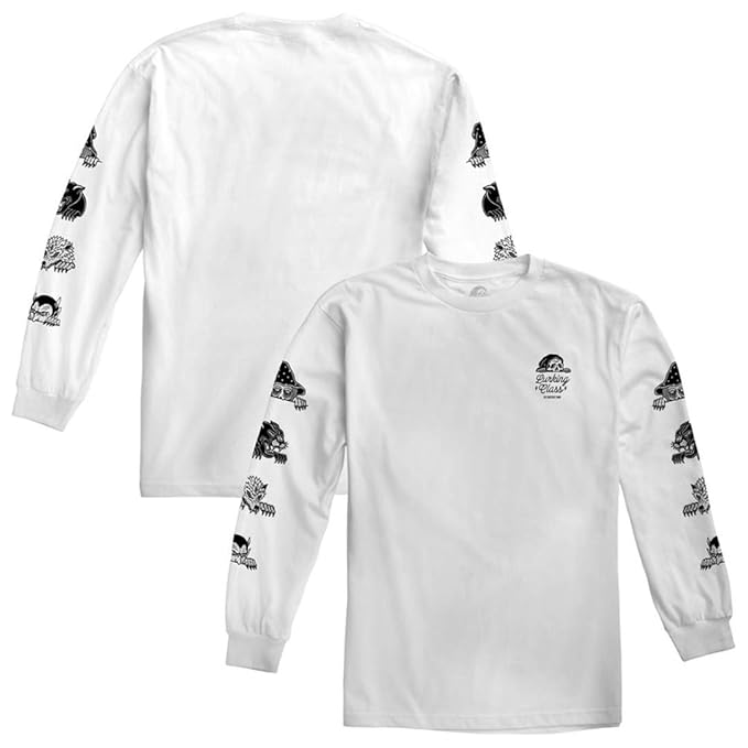 Sketchy Tank Lurking Class Lurkers Long Sleeve Tee Wh