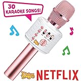 Move2Play Motown Magic Bluetooth Karaoke Microphone, Pink, for Girls, for 4 5 6 7 8 Year Old Girls, Pink Mic