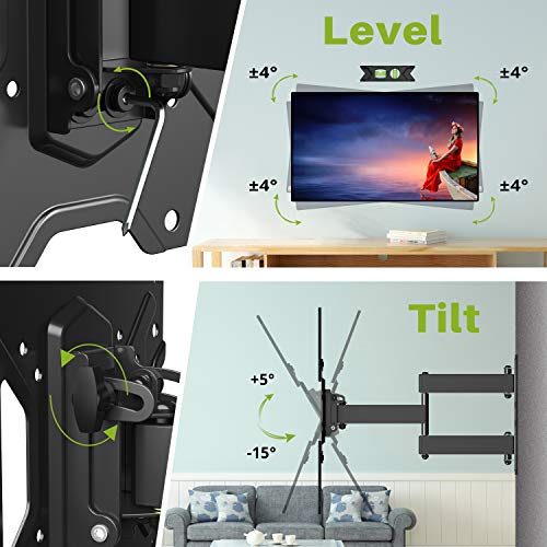 USX MOUNT Full Motion TV Wall Mount Swivel and Tilt for Most 2655 Inch