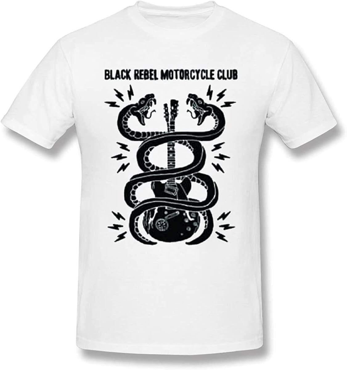 Black Rebel Motorcycle Club TShirt Men Regular Fit Cotton,White 01,X