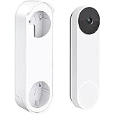 Anti-Theft No Drill Doorbell Mount Compatible with Google Nest Doorbell (Battery), Video Doorbell Door Mount for Apartment, Home, Renters,No Tools Needed and Protect Your Wall (Doorbell NOT Included)