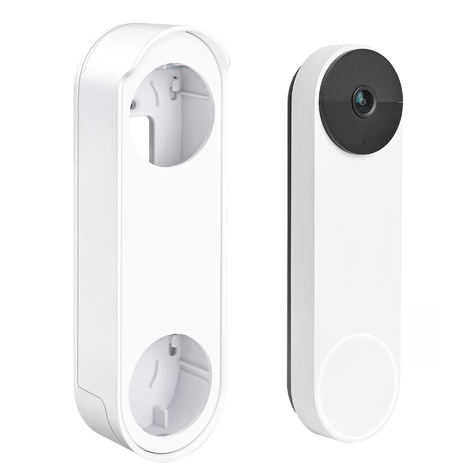 Anti-Theft No Drill Doorbell Mount Compatible with Google Nest Doorbell (Battery), Video Doorbell Door Mount for Apartment, Home, Renters, No Tools Needed and Protect Your Wall