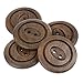 COTOWIN 40mm Large Wood Coat Sweater Buttons Sewing Craft DIY Accessory [pack of 10]