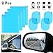 Kiiier 8PCS Car Mirror Film，Car Rearview Mirror Film Anti Fog Rain Proof Film Protective for Cars Blind Spot Mirror Waterproof Rainproof Car Mirror Sticker Transparent Film HD Glass Car Accessories