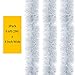 Alonsoo 25ft Christmas Tinsel Garland, Christmas Tree Ornaments Home Party Classic Shiny Sparkly Ceiling Hanging Decorations,3.6 inch Wide Filaments Silver