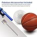 Mini Bike Pump,Raniaco 120PSI Portable Bicycle Frame Pump with Gauge,High Pressure Cycling Pump for Presta & Schrader,With Tire Patch Kit and Ball & Balloon air Inflation Needles