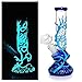 Zunesra TGH Luminous Art Glass Thickened 10.5 Inches(Blue)