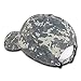 American Flag Embroidered Washed Cotton Baseball Cap - ACU Camo