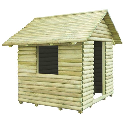 Tidyard Cabane de Jardin | Aire de Jeu Bois | Chalet en Bois de Pin Imprégné FSC pour Enfant 167 x 150 x 151 cm