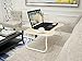 Homebi Lap Desk Tray Table Laptop Stand Portable Bed Desk Breakfast Tray for Bed Couch and Sofa with MDF Top Board and Foldable Metal Legs (9.65″H, White Oak)thumb 4