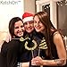 KatchOn New Years Eve Photo Booth Props 2025 - Pack of 33, Glitter NYE Party Supplies | Happy New Year Decorations