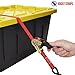 ROCKET STRAPS - Ratchet Tie Downs 4 Pack - 15 Feet - 1500 Pound - Ratchet Straps Ratcheting Hold Downs Motorcycle, ATV, Camping, Lawn Equipment and Truck Use
