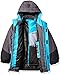 ZeroXposur Big Boys Iceberg 3 in 1 Systems Jacket, Black/Turquoise, L-14/16