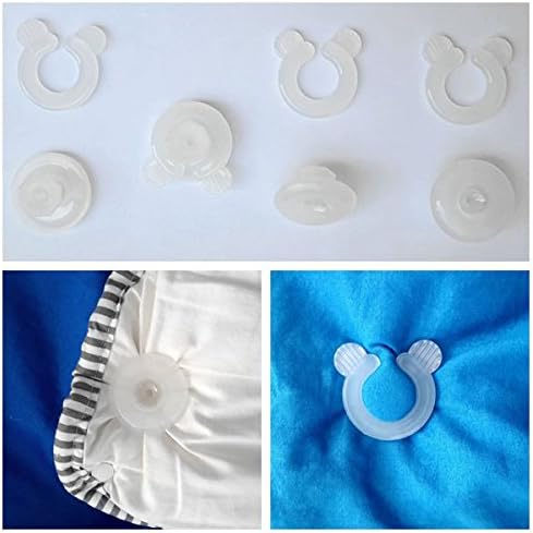 Comforter Grippers Bed Duvet Donuts Holders (Set of 4), Keeps Corners of Duvets Comforters Blankets in Place, Prevent Bunching and Shifting