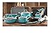 The Pioneer Woman Vintage Speckle 20-Piece Blue Cookware Pans Pots