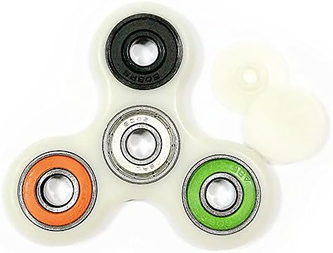 IPOWKING Tri-spinner Fidget Toy Nylon Material High Speed with Glow in Dark for Killing Time, ADD, ADHD, Anxiety