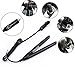 INMISS Portable Plate Car Mini Travel Hair Straightener Flat Iron Plug 12V (black)