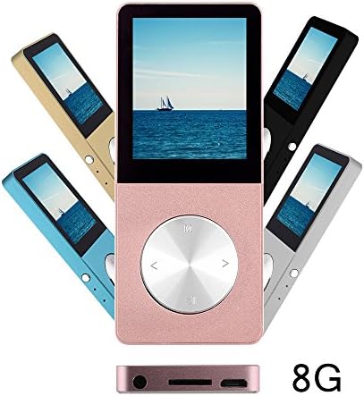 Ultrave Portable 8GB MP3 MP4 Player Expandable up to 64GB Pink