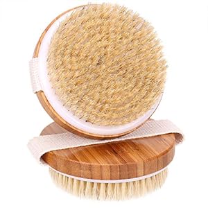 HS-2pcs-Body-Brush-Dry-Skin-Bath-Shower-Brush-Back-Scrubber-Natural-Bristles-Exfoliating-Cellulite-Brush-Bamboo-Wood H&S 2pcs Body Brush Dry Skin Bath Shower Brush Back Scrubber Natural Bristles Exfoliating Cellulite Brush Bamboo Wood