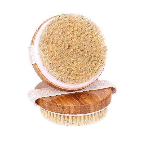 HS-2pcs-Body-Brush-Dry-Skin-Bath-Shower-Brush-Back-Scrubber-Natural-Bristles-Exfoliating-Cellulite-Brush-Bamboo-Wood H&S 2pcs Body Brush Dry Skin Bath Shower Brush Back Scrubber Natural Bristles Exfoliating Cellulite Brush Bamboo Wood