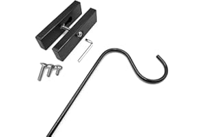 Hold It Mate 32" Extension Kit Ideal for Bird Feeders, Lighter Flower Baskets, Chimes, etc. for Vertical Spindled Deck Railings Our Original Longer Extension Hook