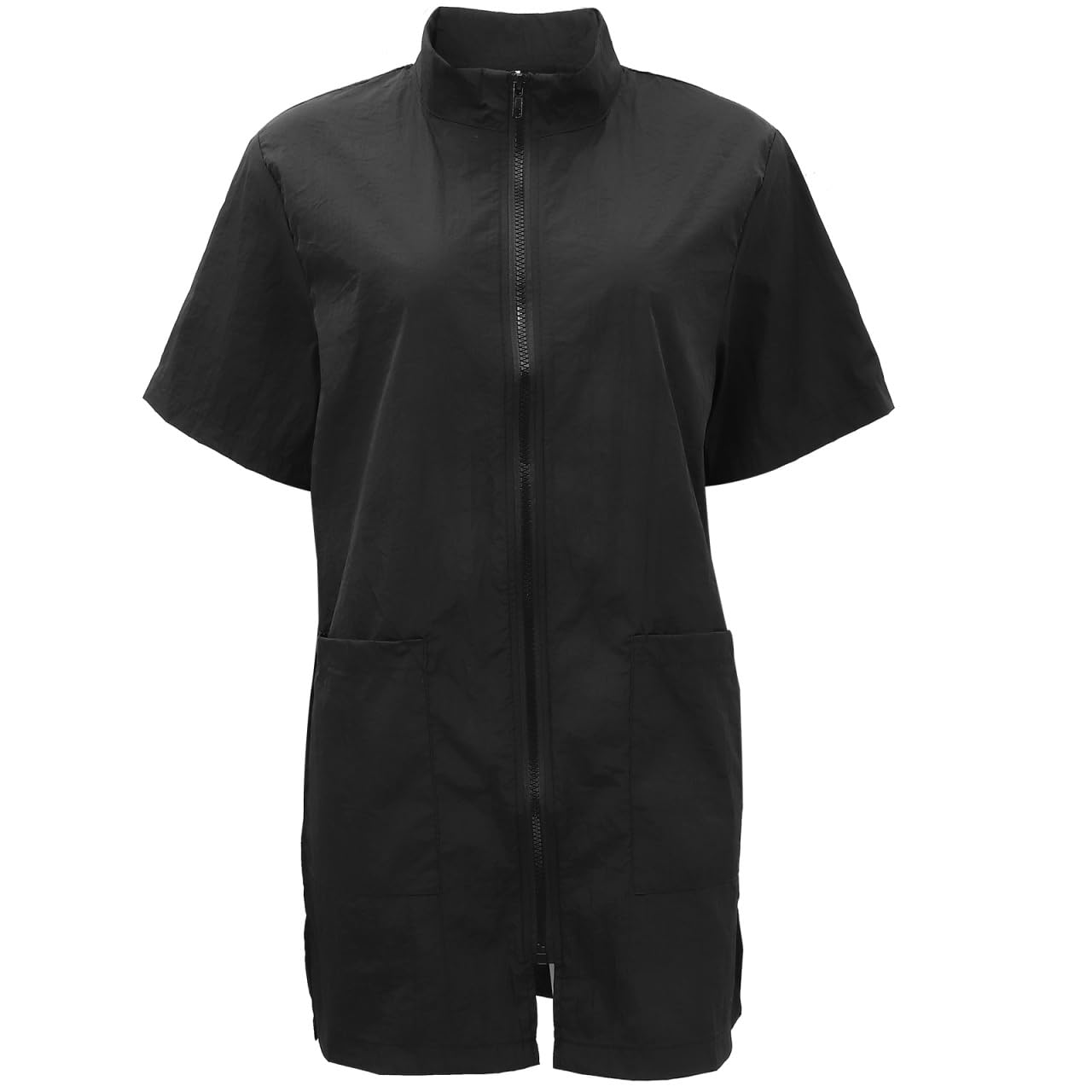 VILLCASE Waterproof Pet Cosmetologist Clothes Pet Salon Grooming Apron Beautician Bath Uniform for Home Outdoor (Black, Size M)- Pet Hair Grooming Supplies