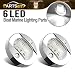Partsam 3inch Round Navigation Light Chrome Boat Marine LED Transom Mount Stern Lights Flush Mount(Pack of 2)