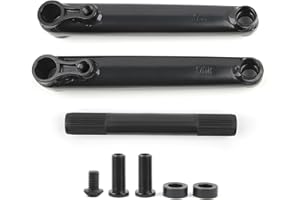 POLSO BMX Bike Crank Arms 170mm, 9/16"(14mm) Axle Diameter 19mm 48 Spline Cranks for BMX Bikes Cranks