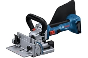 BOSCH GFF18V-086N 18V Brushless Biscuit Joiner - Cordless Woodworking Tool for Accurate Joints, Adjustable Cutting Depth, Dust Extraction Port, Ergonomic Design for Cabinetry & Furniture Making