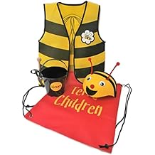 Auberge Kids Costumes Pretend Dress Up Role Play Sets (Honey Bee)