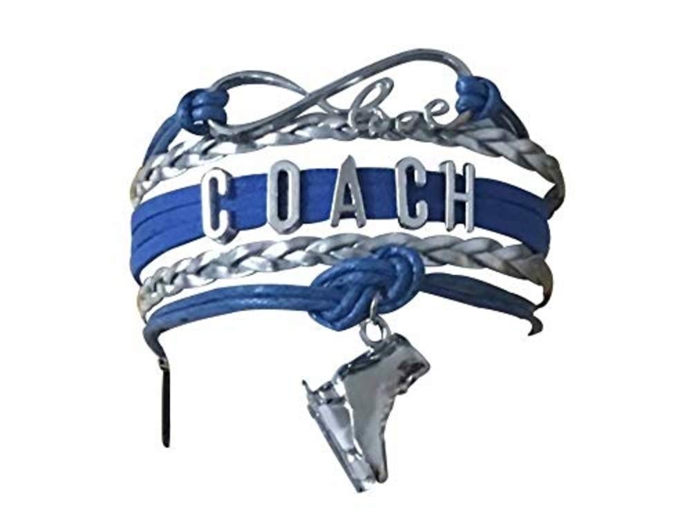 Infinity Collection Figure Skating Coach Bracelet Ice Skate Coach Jewelry Perfect Figure Skating Coach Gifts