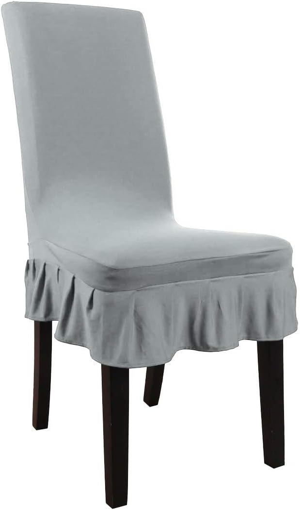 uxcell Dining Chair Covers,Ruffled Skirt Stool Slipcover
