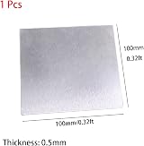 TNINGTSN Magnesium Sheet 100x100mm 0.5mm Thick Metallurgical Chemical Panel view 2