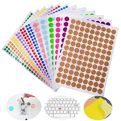 color coding dot stickers