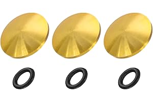 PATIKIL Camera Shutter Button, 3 Pack 10mm Convex Surface Shutter Release Buttons Pure Copper Camera Button for Nikon for Fuj