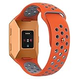 For Fitbit Ionic Bands, VODKE Soft Silicone Replacement Sports watch Bands/Strap/Bracelet/Wristband Accessory For Fitbit Ionic Men Women Large Small