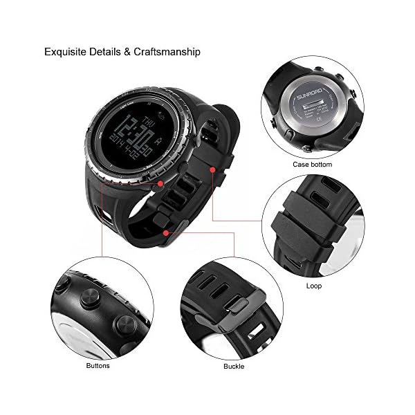 Docooler-5ATM-Digital-Sports-Watch-Smart-Fishing-Watch-Barometer-Altimeter-Compass-Thermometer-Pedometer