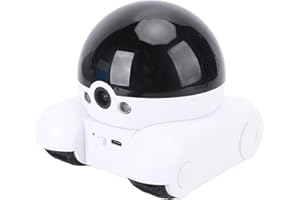 GOWENIC Robot Camera on Wheels 1080P Dual Lens, Indoor Movable Pet Camera with 2-Way Talk, 2MP Security Cam App Control for C