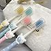 Grace Care Kids Cartoon Toothbrush Children Manual Soft Bristles Teeth Cleaning Oral Care Set Cartoon Random Color（Bear）- 5 Pcs
