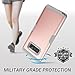 YOUMAKER Galaxy Note 8 Case, Full Body Heavy Duty Protection Shockproof Slim Fit Case Cover for Samsung Galaxy Note 8 (2017 Release) Without Built-in Screen Protector- Rose