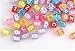 aizhouzh 6mm DIY White Colorful Acrylic Alphabet Letter Cube Beads for Jewelry Making, Bracelets, Necklaces,Children's Educational Toys, Key Chains and Kids Jewelry (600pcs Multicolour)
