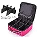 TOPSEFU Portable Travel Makeup Bag Makeup Case Mini Makeup Train Case Pink