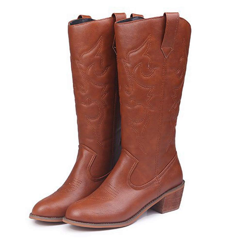 wide calf square toe cowgirl boots