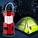 TANSOREN 4 Pack Solar USB Rechargeable or 3 AA Power Supply LED Camping Lantern Flashlight with DC Charging Line and S , Survival Light for Camping, Hiking, Reading, Hurricane, Power Outage