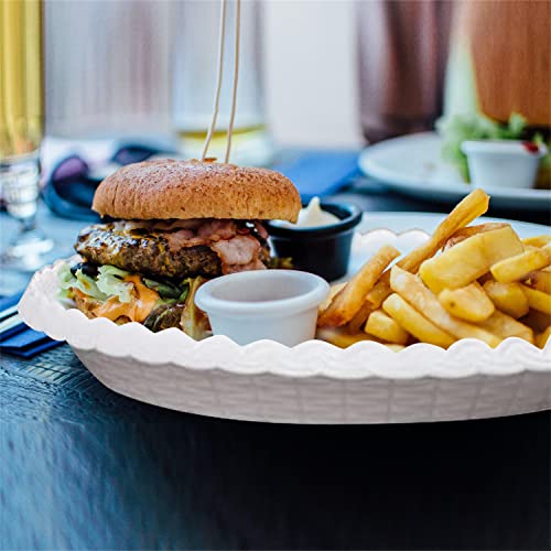 TPGSW 9.2 Inch Reusable Paper Plate Holders, 4 Pack White Heavy Duty