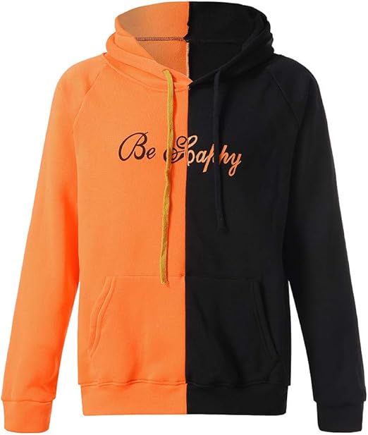 Logobeing Unisex Sudaderas Mujer Hombres Cara Sonriente de Adolescente Sudadera con Capucha de impresi/&oacute;n Camisetas Chaqueta Sudadera